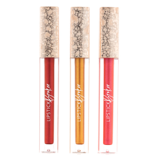 Metallic Lip Gloss Matte Trio